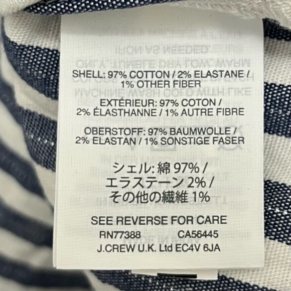 Madewell Shimmer Stripe Off-the-Shoulder Top Size S - Picture 8 of 9